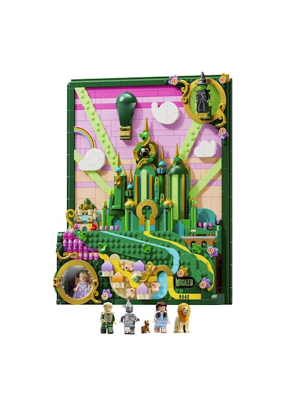 LEGO® Wicked Emerald City Duvar Tablosu 75685 - Yetişkinler için Dekoratif Model Yapım Seti (1518 Parça)