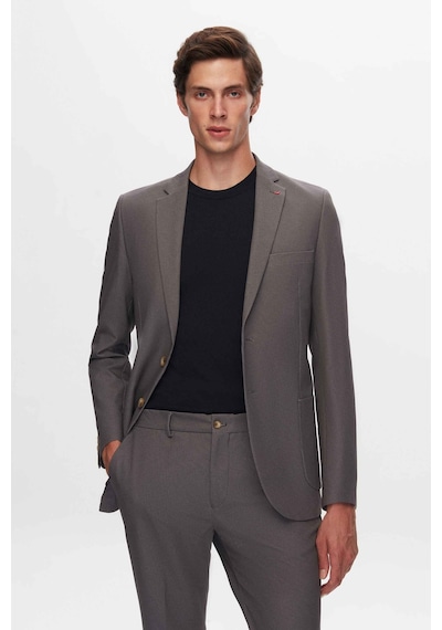D's Damat Ds Damat Slim Fit Açık Gri Baskılı Sihirli Takim Elbise 1hc05ım09577m Gri