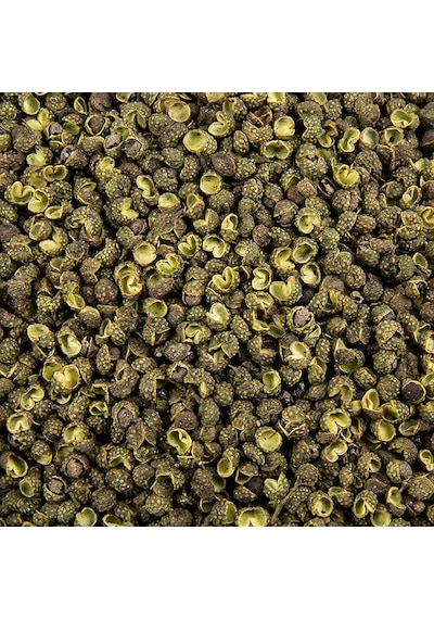 Yuandong Yeşil Sichuan Biberi Zanthoxylum 100 Gr Çin Mutfağı Baharatı Aromatik Tane Biber Sichuan Pepper