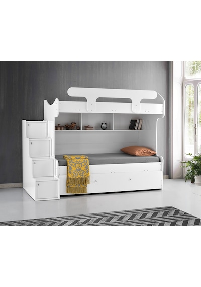 Beenal Samara Ranza -3 Karyolalı Merdivenli Ranza,Yavrulu Karyola