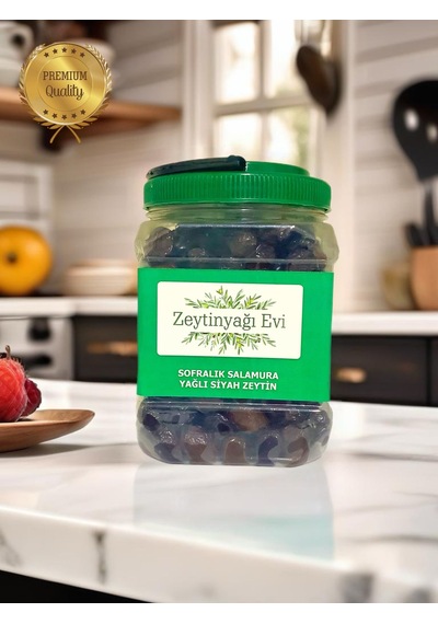 Sele Sofralık Siyah Zeytin 900 Gram Doğal Fermente 900 Gram