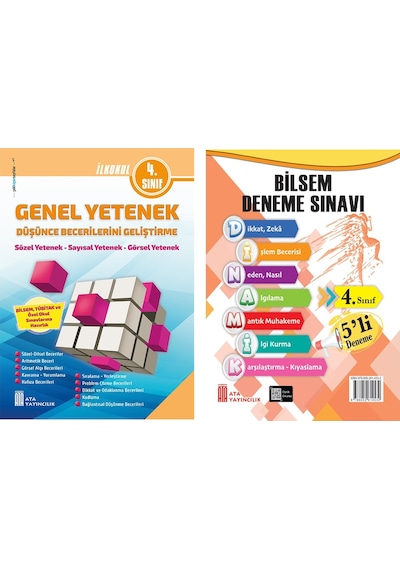 Ata 4. Sınıf Bilsem Sınavlarına Hazırlık +5 Li Deneme Sınavı