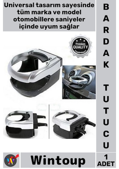 Bardaktutucu Araç İçi İçecek Ayarlanabilr Havalandırma Universal Ergonomik Sağlam Oto Bardak Tutucu