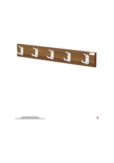 Arı 15 Kancalı Hol Askısı 3'lü Set 76,4x9,6 Cm - Şık Tasarım, Çok Amaçlı Düzenleyici Ve Yer Tasarrufu Kahverengi
