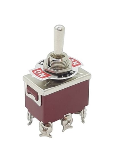 Be-158 Toggle Switch 6 Bacaklı On-Off-On 12Mm Süper (Aaa) Kalite