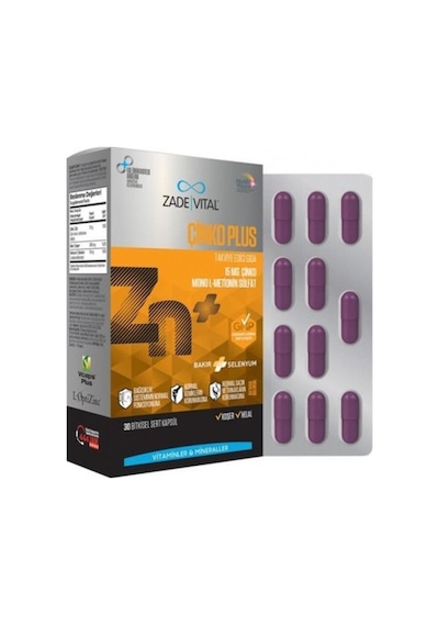 Zade Vital Çinko Plus 30 Yumuşak Kapsül