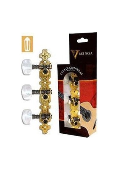 Valencia Vcmh0150Gd Klasik Gitar Kulağı 3+3 Set Gold
