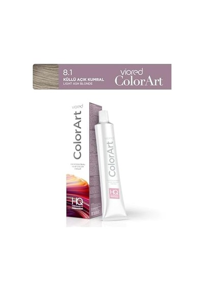 Profesyonel Tüp Saç Boyası 60 Ml 8.1 Küllü Açık Kumral