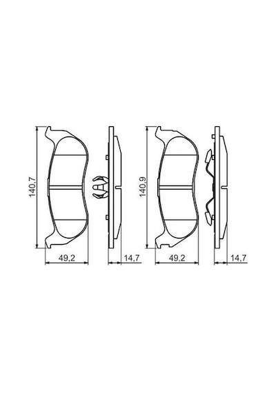 Jeep Cherokee Kj 2.5crdi 2003-2005 Bosch  Arka Balata Wva24355