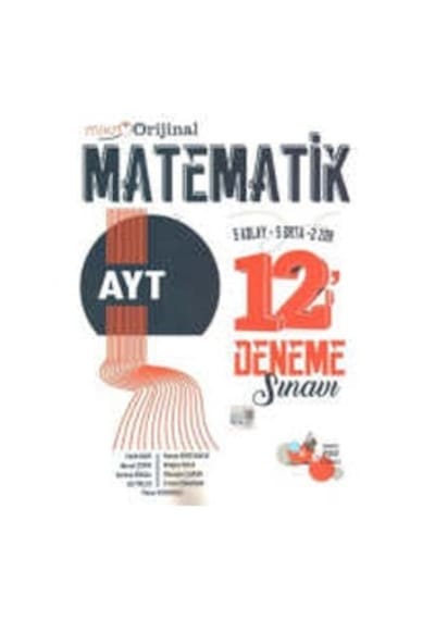 Orjinal Yayınları 2024 Ayt Mikro Matematik 12 Deneme