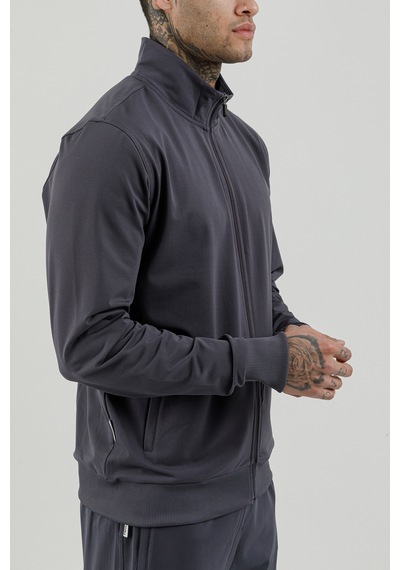 Airlife Sportswear Tam Boy Fermuarlı Erkek Dik Yakalı Eşofman Takımı Titanyum Antrasit