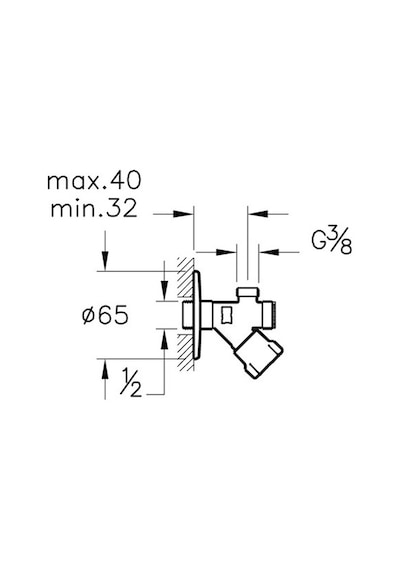 Artema A45234 Filtreli Ara Musluk Krom Gri