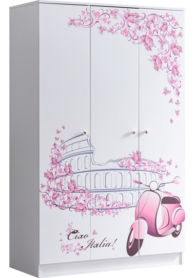 Ranza, Pisa Ranza Karyola Masa 3 Kapaklı Dolap 90 X 190 CM