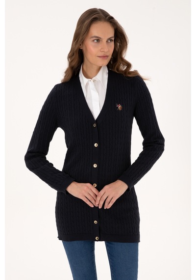 U.s. Polo Assn. Kadın Lacivert Hırka Triko 50317789-vr033 Lacivert