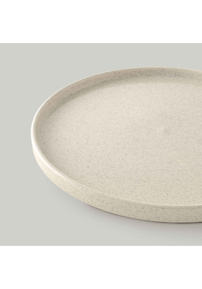 Linens Blast Seramik 27 Cm Servis Tabağı Ekru