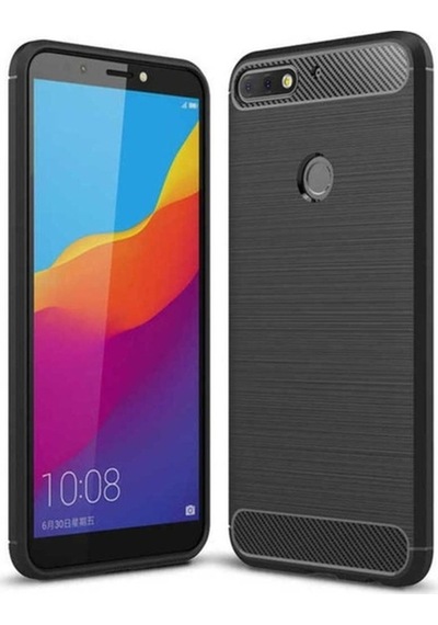 Huawei Y7 2018 Kılıf Zore Room Silikon Kapak Siyah