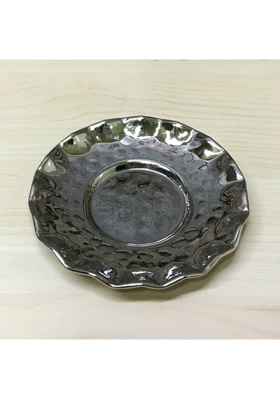Çirtlikli Bakır Çay Tabağı