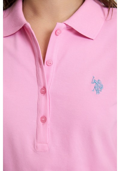 U.S. Polo Assn. U.s. Polo Assn. Kadın Pembe Tişört Basic 50321818-vr041