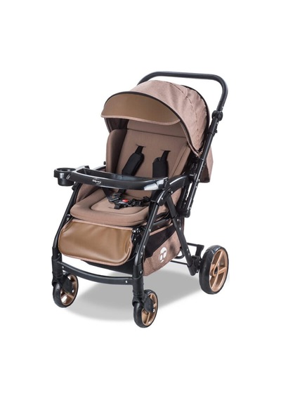 Baby Care Bebek Arabası - Bc-500 Combo Maxi Pro - Çift Yönlü Katlanır Bebek Arabası Kahve
