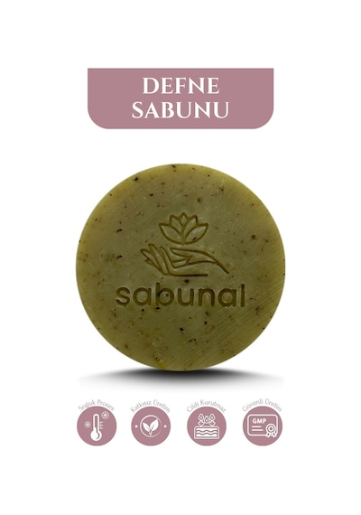 Sabunal Defne Sabunu - Doğal Saç ve Cilt Bakım Sabunu 100 G