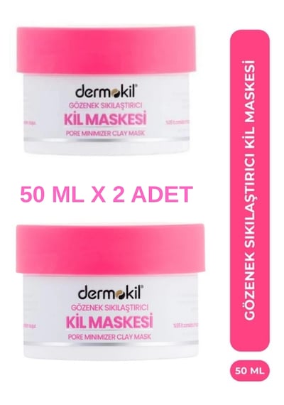 Dermokil Gözenek Sıkılaştırıcı Kil Maskesi 50 Ml X 2 Adet