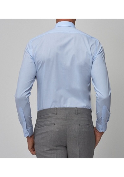 Nacar Store Erkek Mavi Uzun Kol Slim Fit Klasik Gömlek MAVİ