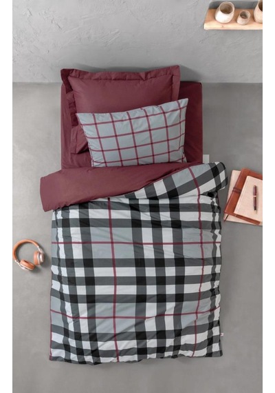 Cotton Box Gırls&boys Brave Bordo Tek Kişilik Lastikli Çarşaflı Nevresim Takımı