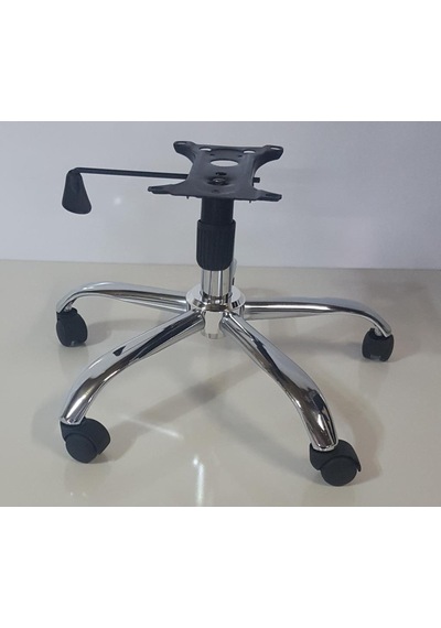 Kamusalmarket Krom Yıldız Ayak+Teker+Krom Piston 80 Lik+Tek Kollu Mekanizma