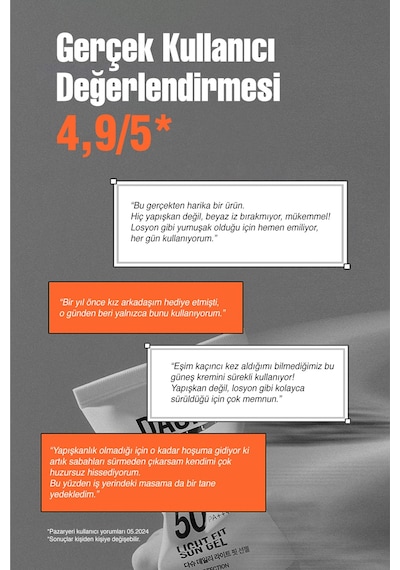 Dashu Daily Light Fit Sun Gel Spf 50+ Pa ++++