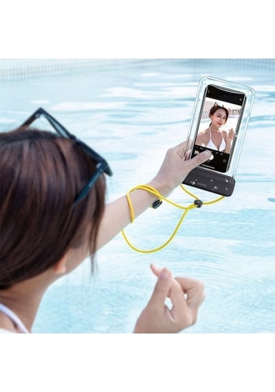 Baseus Waterproof Case 7.2 Inç Su Geçirmez Universal Telefon Kılıfı Siyah