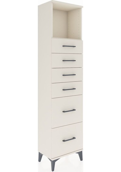 Arges Dolap Tek Raflı 6 Çekmeceli 44x30x182 Aytaşı-aytaşı Aytaşı