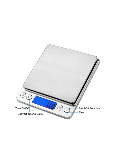 1-2000 Yüksek Hassasiyet 3000g/0,1g Led Ekran, 5 Birim Dönüştürme Ve Otomatik Kapanma Özellikli Gıda Kuyumcu Tera Diğer