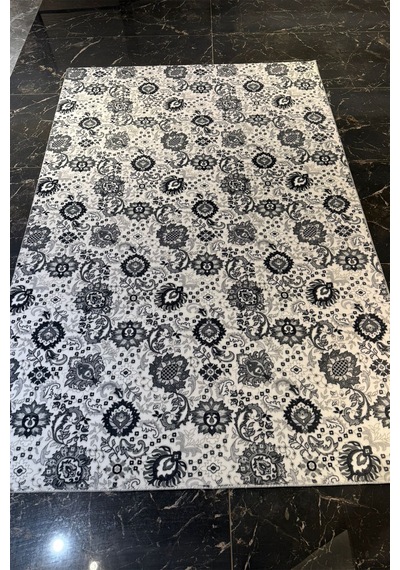 Villadia Home Textile Kaymaz Taban Modern Desen Halı Yolluk Leke Tutmaz Kolay Temizlenir Koridor Salon Yatak Mutfak Odası Vd4033gri Gri