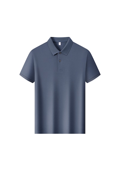 New Performance.arw86819.serintutan-antibakteriyel-yüksek Kalite.düğmeli Polo T.shirt Mavi