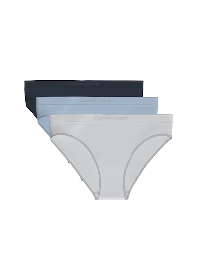 Calvin Klein Kadın 3'lü Paket Mavi/gri/siyah İç Çamaşırı-13668 Mavi