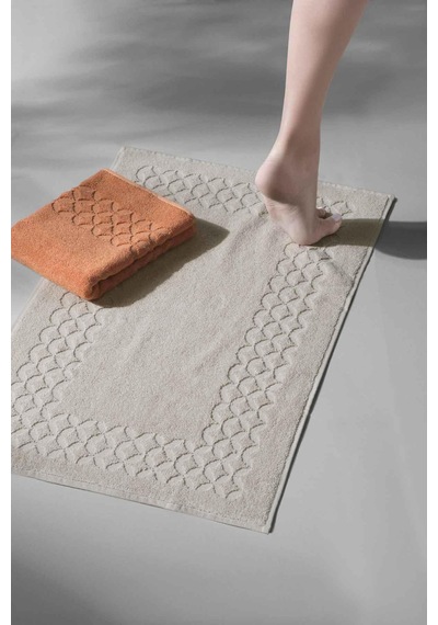 Biscay Bathmat Desert - Ekstra Yumusak, Modern %100 Pamuk 50X75Cm Krem