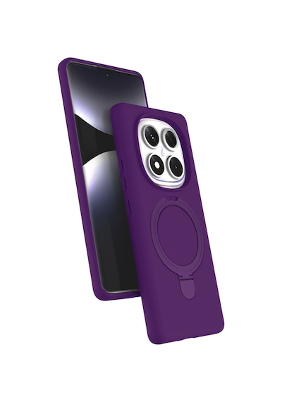 Xiaomi Redmi Note 14 Pro 4g Uyumlu Regal Magsafe Standlı Kapak - Derin Mor
