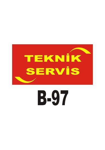 Pvc Dekota Uyarı - Ikaz Levhası Teknik Servis Yazılı (262126280)
