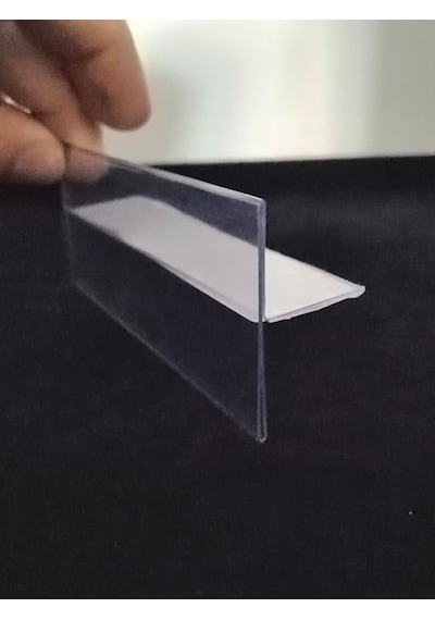 10 Adet Pvc Etiketlik Dik Siperli Yapışkanlı 10x4 Cm Raf Önü