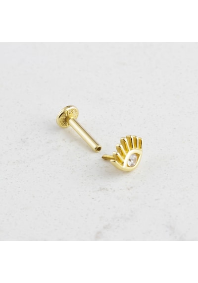 Glorria Altın Göz Tragus Piercing Çok Renkli 23924105