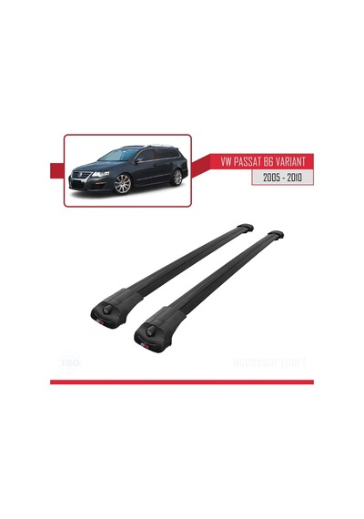 Volkswagen Passat B6 Varıant 2005-2010 Arası İle Uyumlu Ace-1 Ara Atkı Tavan Barı Siyah
