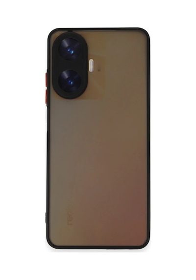 Realme C55 Kılıf Montreal Silikon Kapak - Siyah 0.2M-Çok Renkli