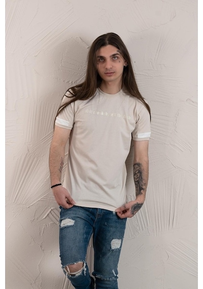 Slimfit Baskılı Sıfır Yaka Erkek Penye T-Shirt (538009215)