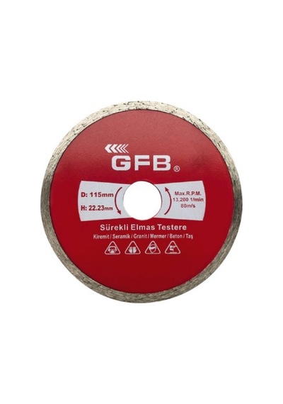 Gfb 2382 Sürekli Turbo Elmas Mermer Granit Kesici 230 Mm