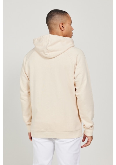 AC&Co / Altınyıldız Classics Erkek Bej %100 Pamuk Standart Fit Normal Kesim Kapüşonlu Uzun Kollu Sweatshirt Bej
