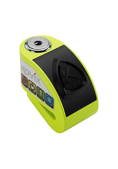 Kovıx Kd6-Fg Alarmlı Disk Kilidi Neon Sarı .P.Çelik .120 Desibel N11.3390