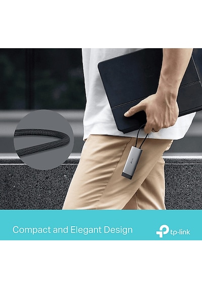 Tp-lınk Uh5020c Type C Port 5'i Bir Arada Usb-c Hub Gri