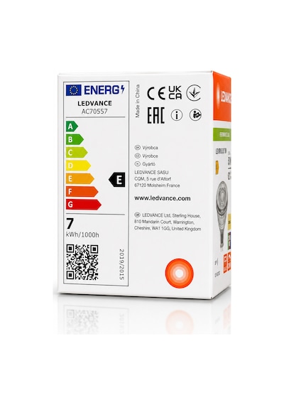 1 Adet Ledvance 12v Ac/dc 6.1w 50w 3000k Sarı Işık Dim Edilebilir Gu5.3 Duylu Led Çanak Ampul