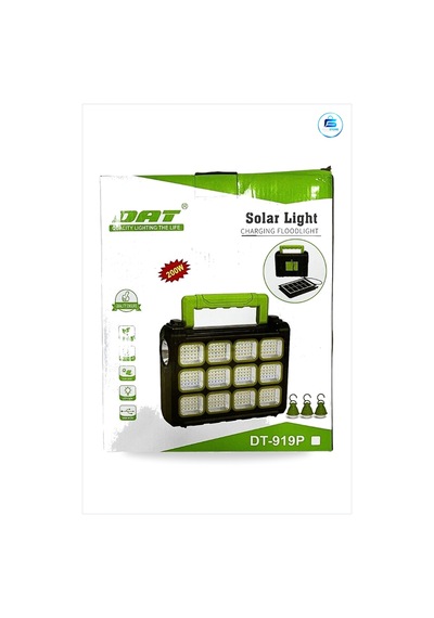 Solar Projektör 200 W Usb Şarjlı Güneş Enerjili Taşınabilir Led A