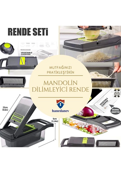 Patates Sebze Küp Rende Doğrayıcı Dicer Mandolin Dilimleyici Jülyen Kesici Mutfak Chopper Rnd109 Çok Renkli